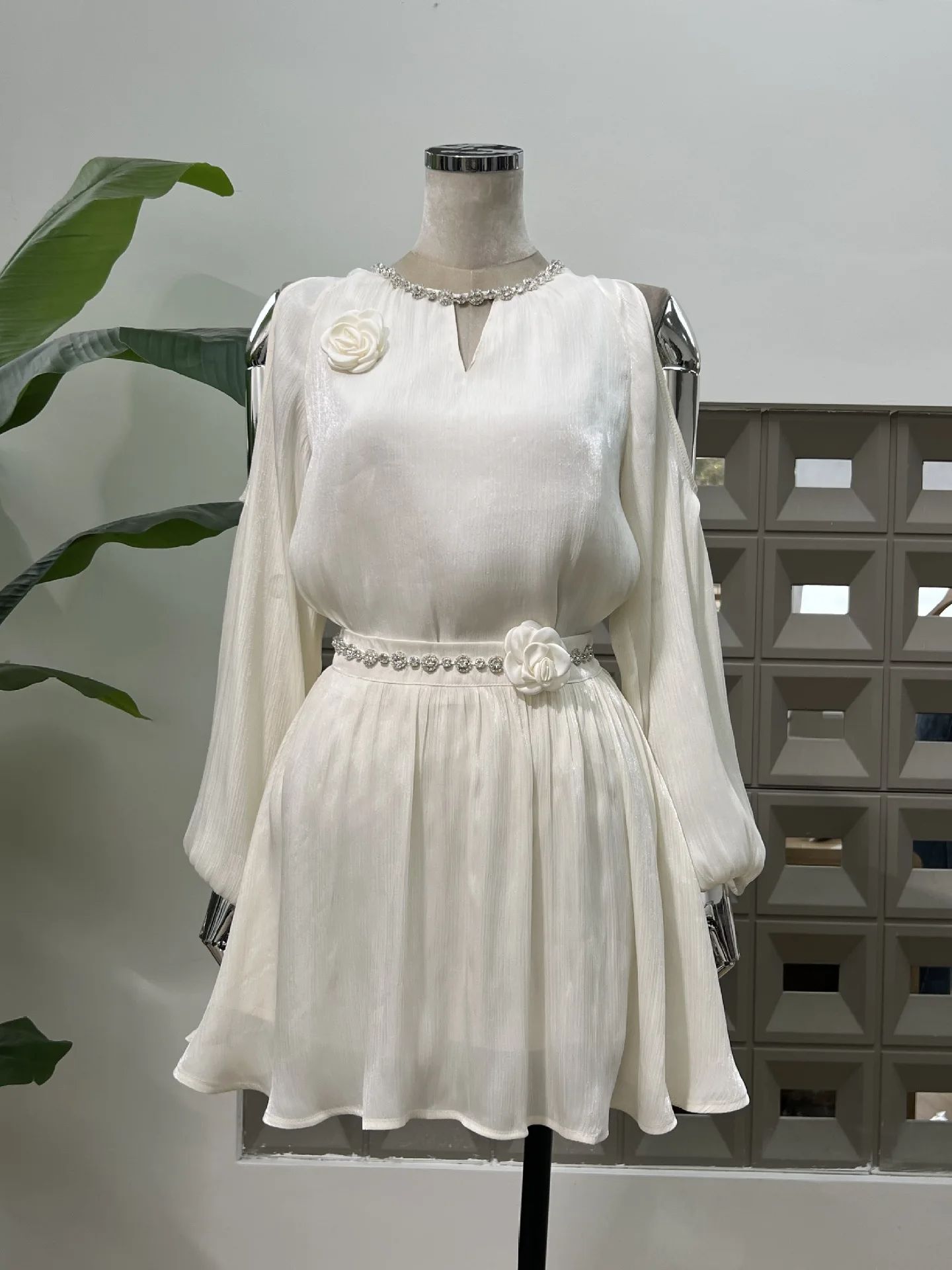 Blouse Off Shoulder - Kadın İki Parçalı Elbiseler Omuzları Açık
