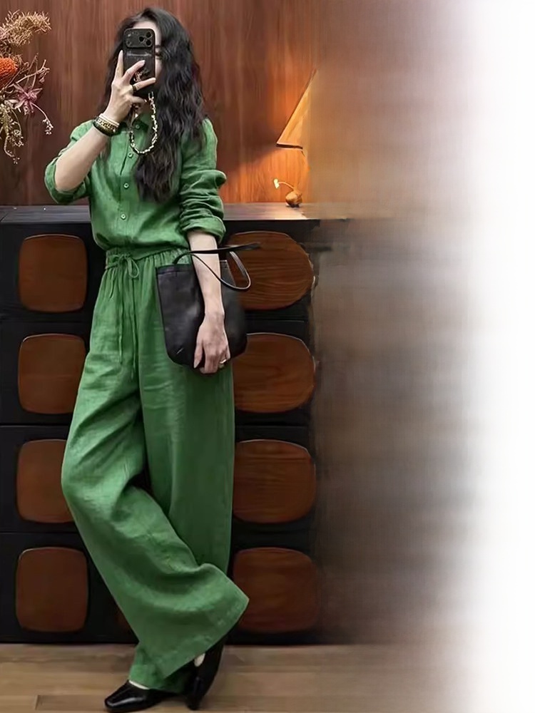 Linen Pant Wide - Bol Kesim Keten Gömlek ve Geniş