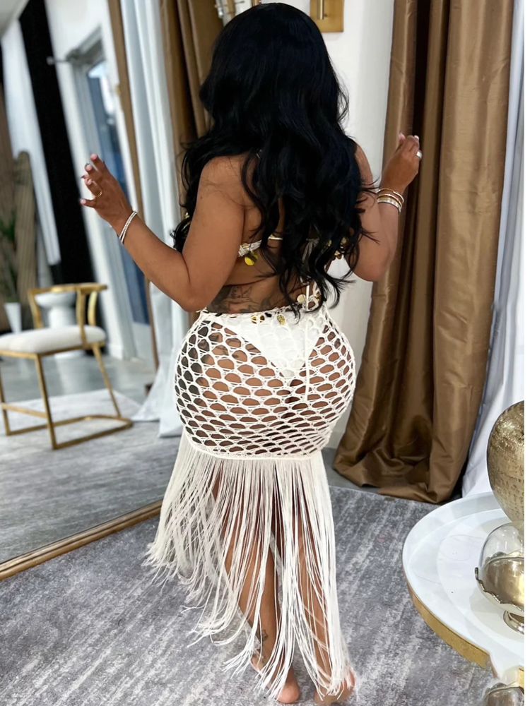 Beyprern Seksi Tığ Işi Fishnet - Cover Up Kaftan incelemesi ve fiyatı