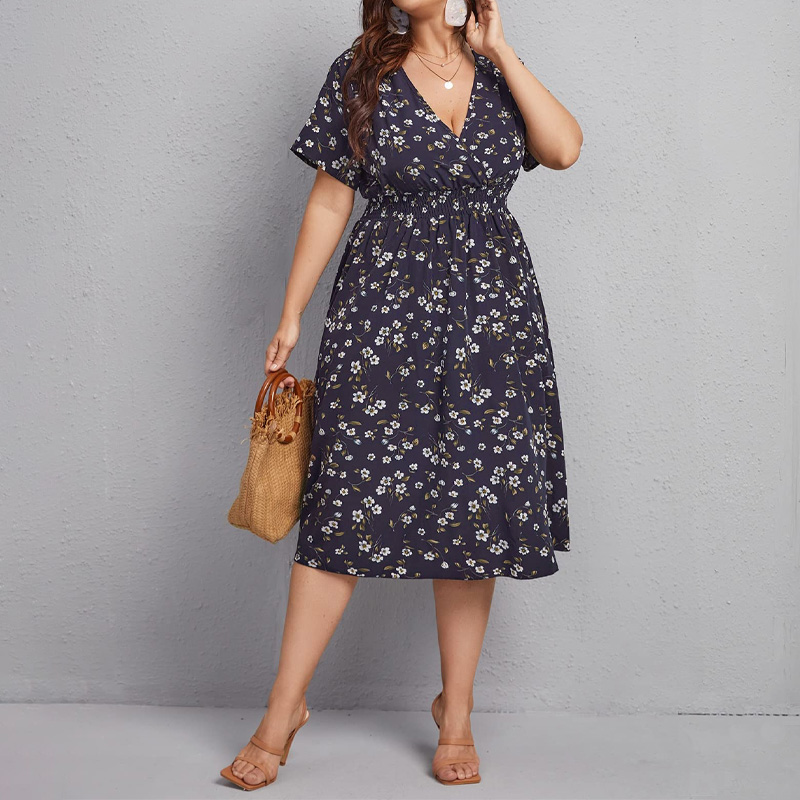 Büyük Beden Kadın Elbise, Çiçe - Romper Floral Print incelemesi ve fiyatı