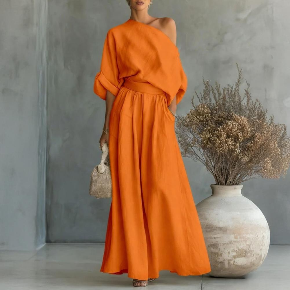 Kadın Bluz Pantolon Takımı Zar - Blouse Off Shoulder incelemesi ve fiyatı