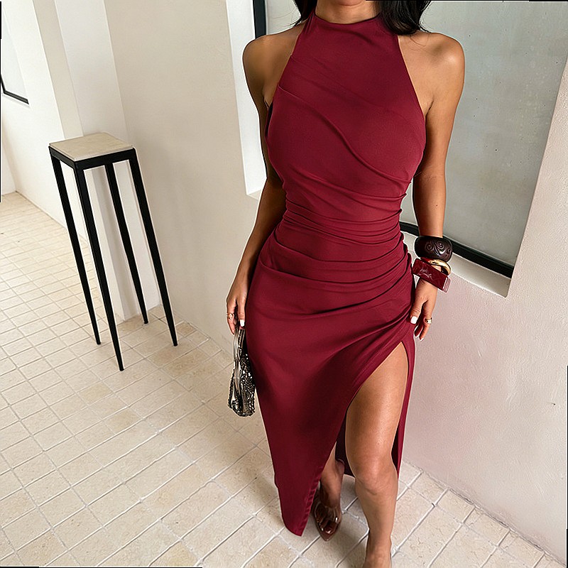 Zarif Abiye Elbise Yırtmaçlı H - Maxi Dress Halter incelemesi ve fiyatı