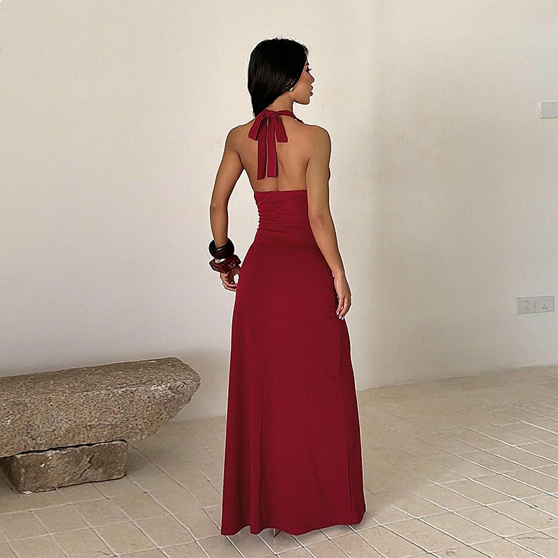 Zarif Abiye Elbise Yırtmaçlı H - Maxi Dress Halter incelemesi ve fiyatı
