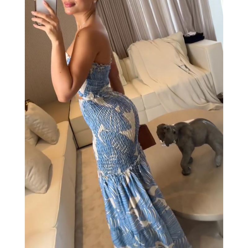 CHICME Çiçekli Tatil Elbisesi  - Maxi Dress Halter incelemesi ve fiyatı